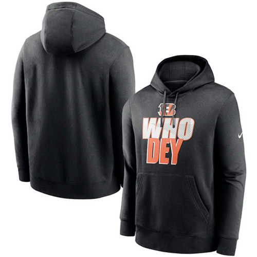 Cincinnati Bengals Black Fan Gear Local Club Pullover Hoodie